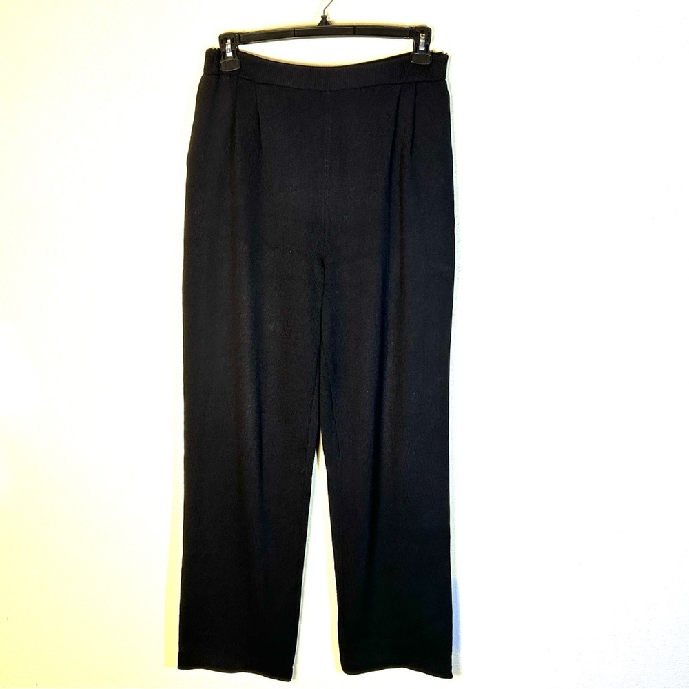 St John Basics Sz 10 Pants Vintage Santana Knit Pocket Pull On Classic Old Money